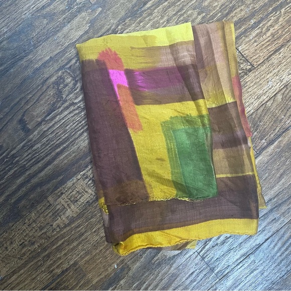 Oversized Colorblock Wrap/ Shawl Boho Art to Wear‎ OS - Picture 12 of 12